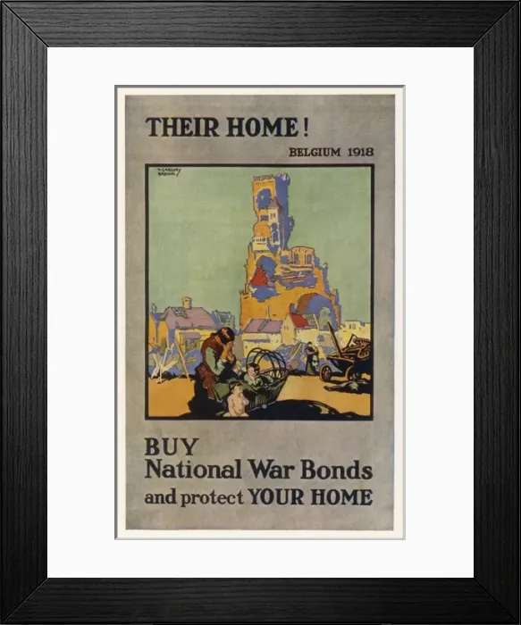 Framed Print : British War Bonds Poster Framed Print : British War Bonds Poster