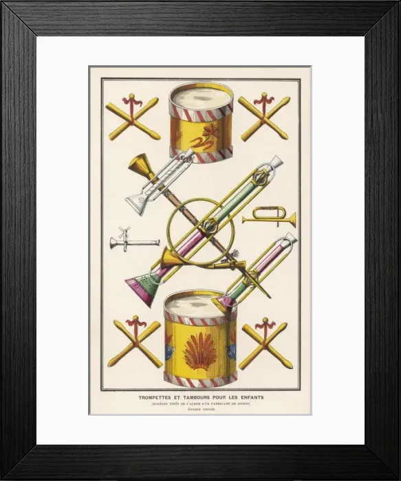 Framed Print : Toy Musical Instruments Framed Print : Toy Musical Instruments