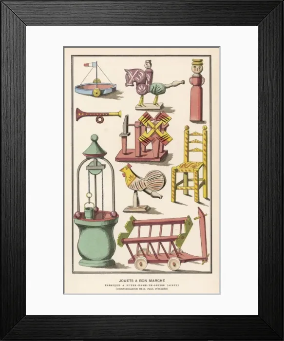Framed Print : Various French Toys C19 Framed Print : Various French Toys C19