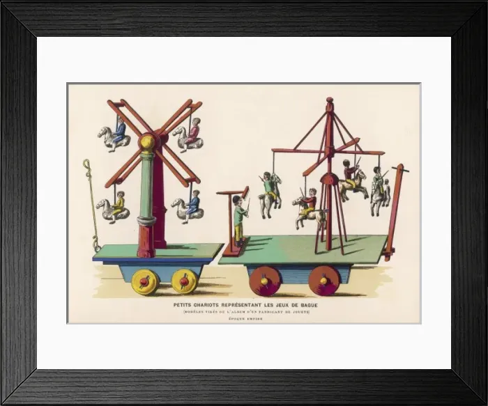 Framed Print : Toy Fairground Rides Framed Print : Toy Fairground Rides
