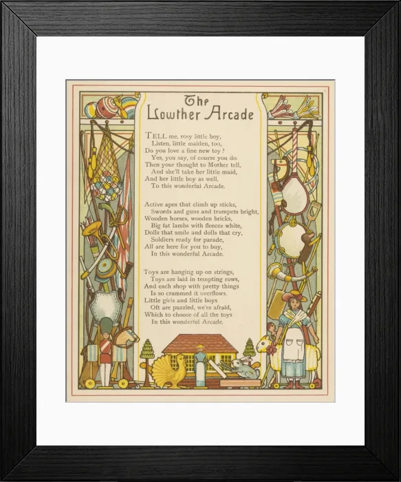Framed Print : Toys & Lowther Arcade Framed Print : Toys & Lowther Arcade