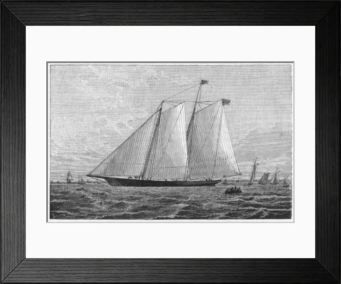 Framed Print : THE AMERICA YACHT Framed Print : THE AMERICA YACHT