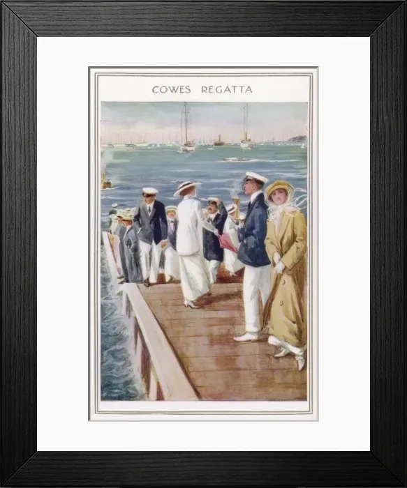 Framed Print : Cowes Fashionables Framed Print : Cowes Fashionables