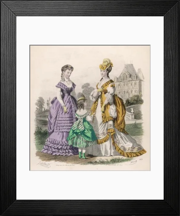 Framed Print : Costume July 1869 Framed Print : Costume July 1869