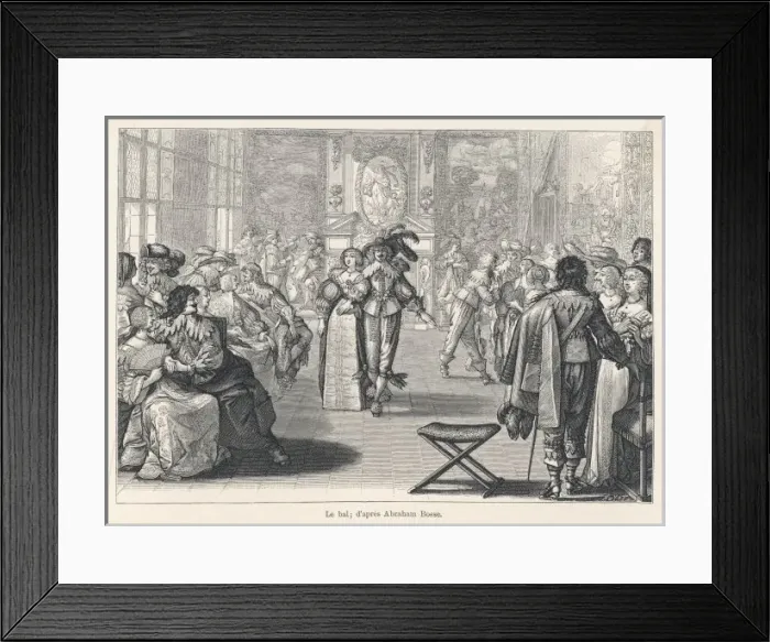 Framed Print : French Court Ball 17C Framed Print : French Court Ball 17C