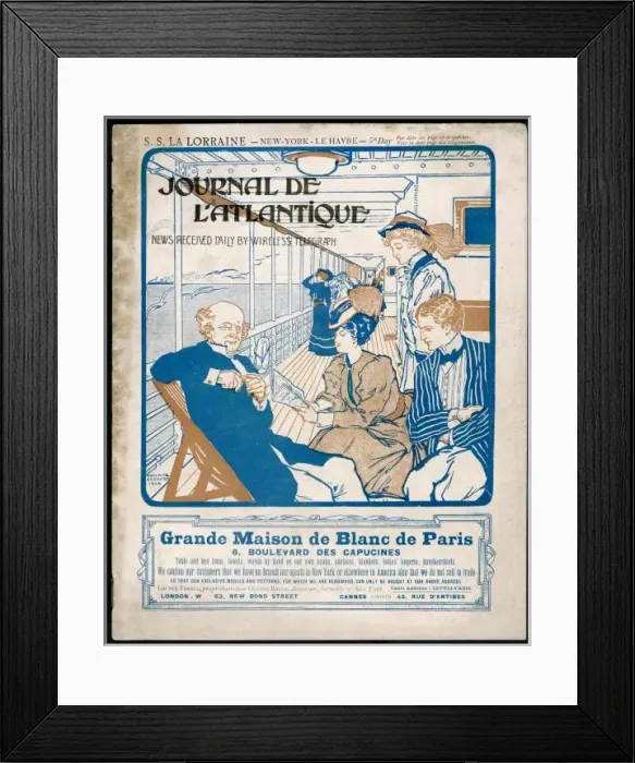 Framed Print : French Ships Paper Framed Print : French Ships Paper