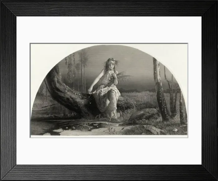 Framed Print : Hamlet / Ophelia / C19Th Framed Print : Hamlet / Ophelia / C19Th