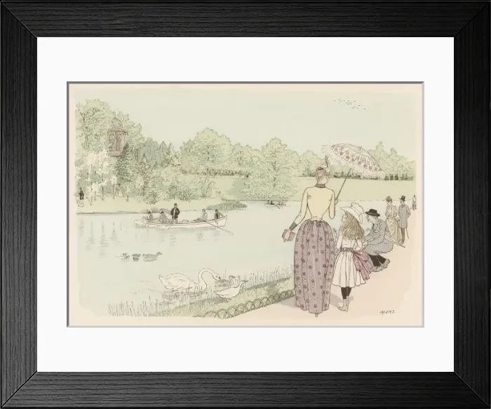 Framed Print : Bois De Boulogne 1890 Framed Print : Bois De Boulogne 1890