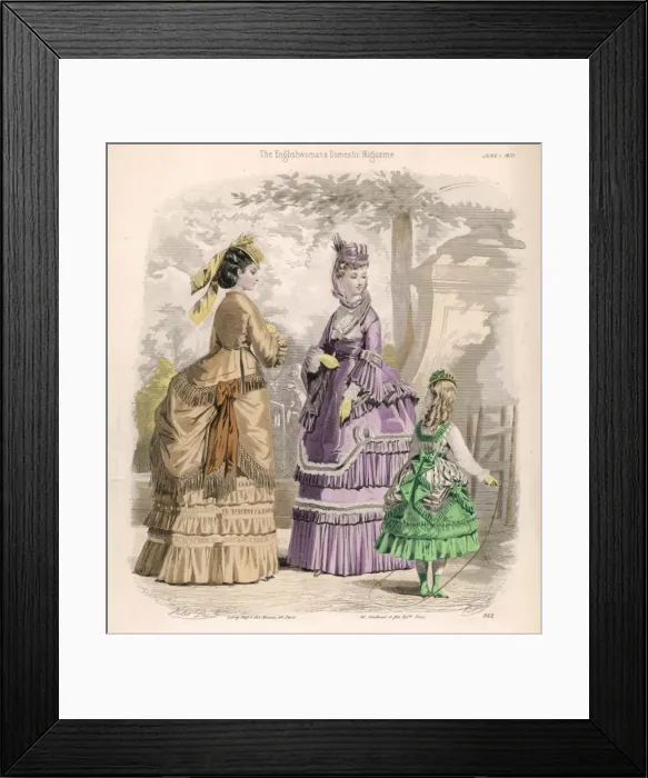 Framed Print : Costume June 1870 Framed Print : Costume June 1870