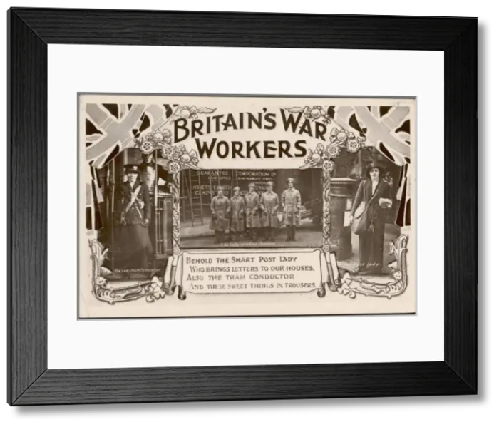 Framed Print : Ww1 Women Working Framed Print : Ww1 Women Working