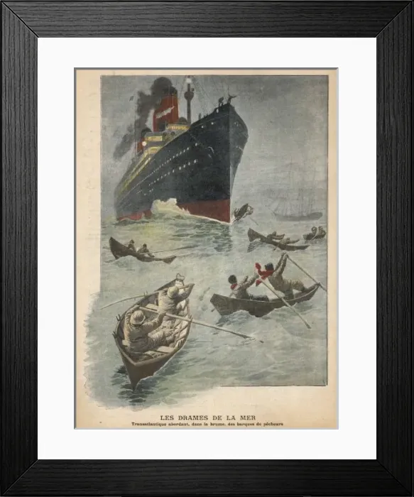 Framed Print : Liner and Fishing Boats Framed Print : Liner and Fishing Boats