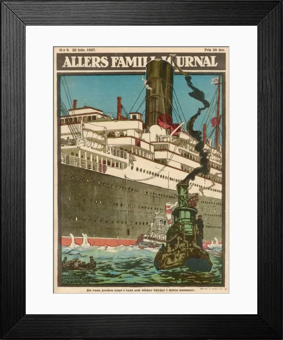 Framed Print : Anchor Line Steamer Framed Print : Anchor Line Steamer