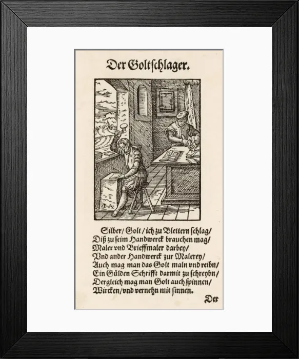 Framed Print : Goldsmith at Work / C16 Framed Print : Goldsmith at Work / C16
