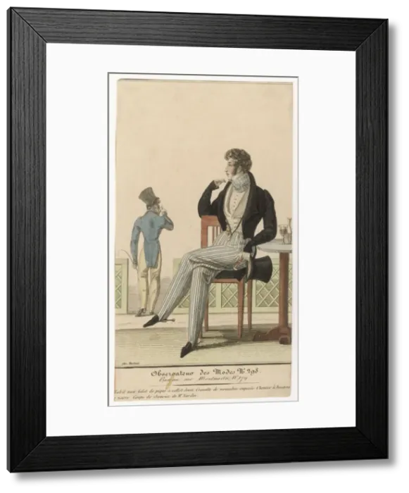 Framed Print : Stripey Trews 1820S Framed Print : Stripey Trews 1820S