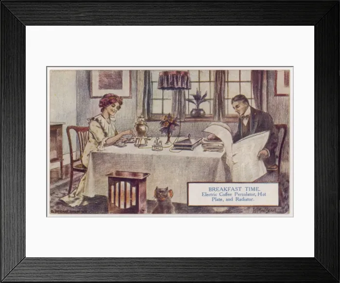 Framed Print : Breakfast in Elec. Home Framed Print : Breakfast in Elec. Home