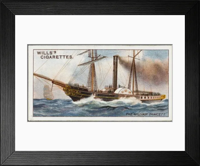 Framed Print : William Fawcett Steamer Framed Print : William Fawcett Steamer