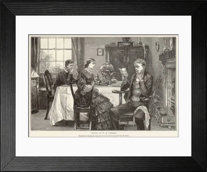 Framed Print : Family Breakfast 1885 Framed Print : Family Breakfast 1885