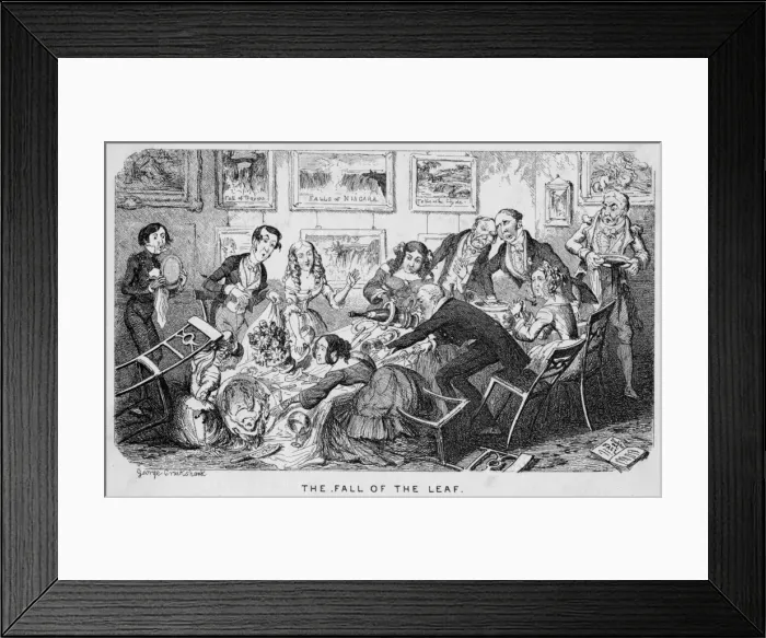 Framed Print : Dinner Table Collapses Framed Print : Dinner Table Collapses