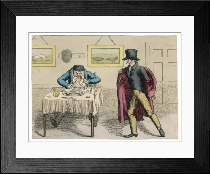 Framed Print : Late for Dinner C1830 Framed Print : Late for Dinner C1830