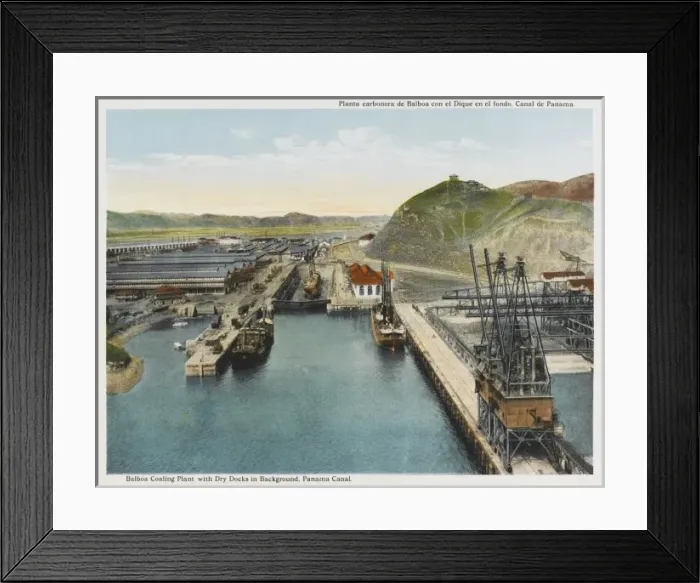 Framed Print : Coaling Plant and Docks Framed Print : Coaling Plant and Docks