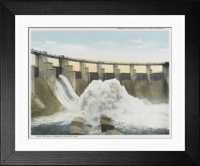 Framed Print : Panama Canal - Gatun Spillway Framed Print : Panama Canal - Gatun Spillway