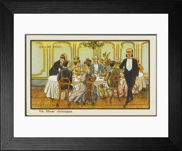 Framed Print : Futuristic dinner party Framed Print : Futuristic dinner party