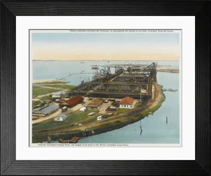 Framed Print : Panama Canal Coaling Framed Print : Panama Canal Coaling