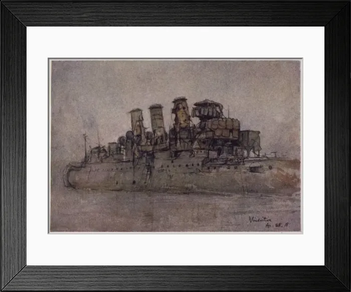 Framed Print : Vindictive Warship Framed Print : Vindictive Warship