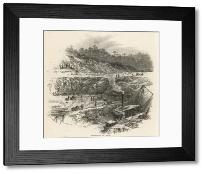 Framed Print : French Work at Panama Framed Print : French Work at Panama