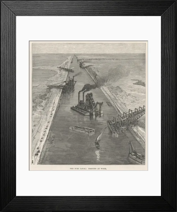 Framed Print : Suez Construction 1 Framed Print : Suez Construction 1
