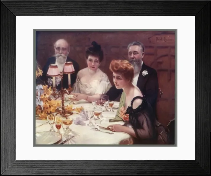 Framed Print : 1905 Dinner Party Framed Print : 1905 Dinner Party
