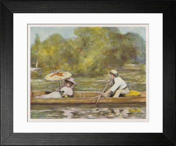 Framed Print : Paddling on the Thames Framed Print : Paddling on the Thames