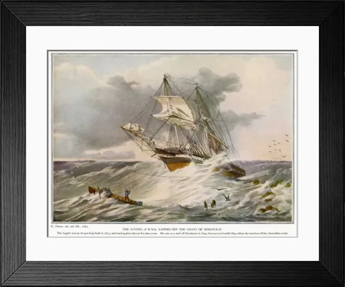 Framed Print : Sappho in Rough Sea Framed Print : Sappho in Rough Sea