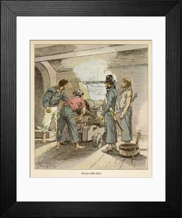 Framed Print : French Sailors, Nap. Era Framed Print : French Sailors, Nap. Era