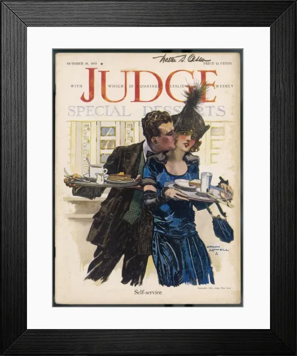 Framed Print : Quick Supper Bite 1922 Framed Print : Quick Supper Bite 1922