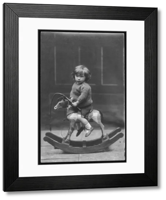 Framed Print : Boy in Knitted Outfit Framed Print : Boy in Knitted Outfit