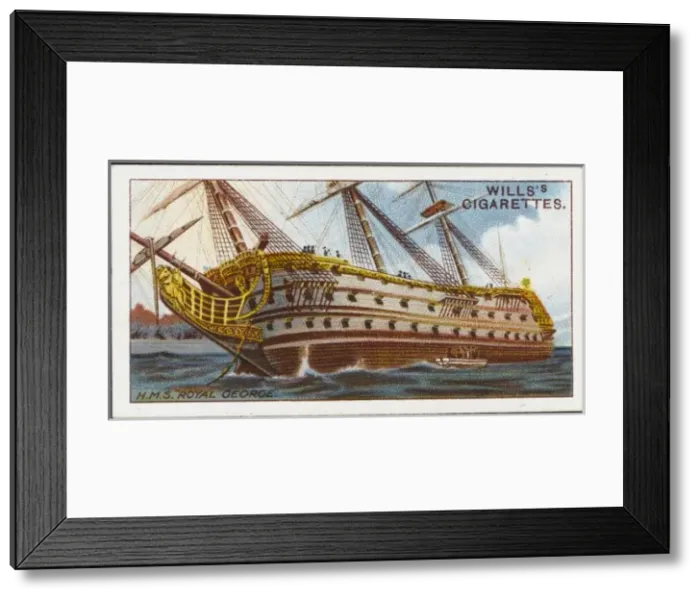 Framed Print : Royal George Sinks 1782 Framed Print : Royal George Sinks 1782