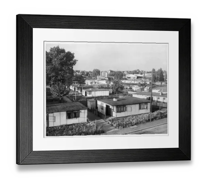 Framed Print : Prefabricated Housing Framed Print : Prefabricated Housing