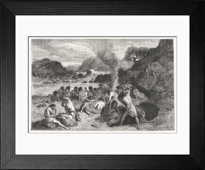 Framed Print : Neolithic Feast / Figuier Framed Print : Neolithic Feast / Figuier