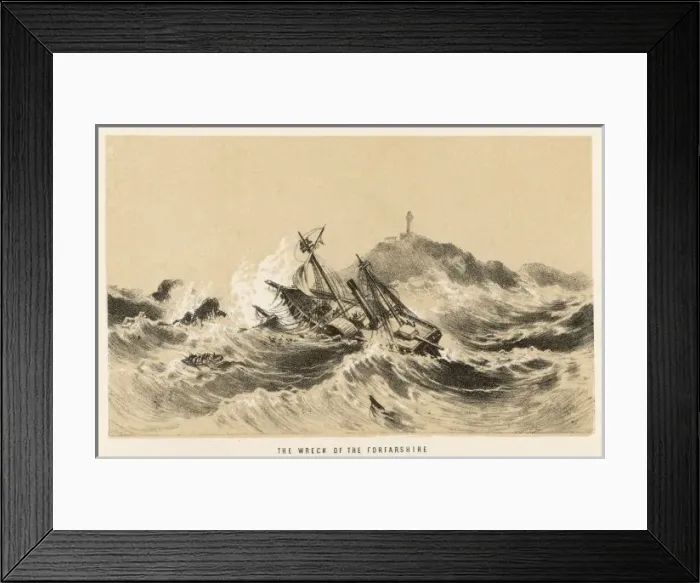 Framed Print : Forfarshire Shipwreck 2 Framed Print : Forfarshire Shipwreck 2