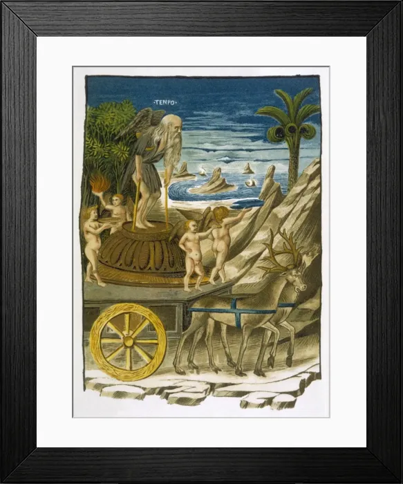 Framed Print : Petrarch: Triumph  /  Time