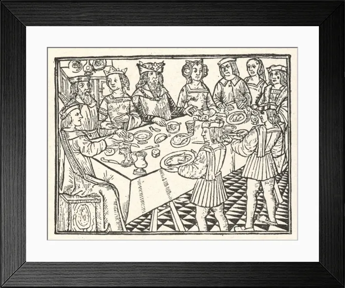 Framed Print : Royal Banquet 1508 Framed Print : Royal Banquet 1508