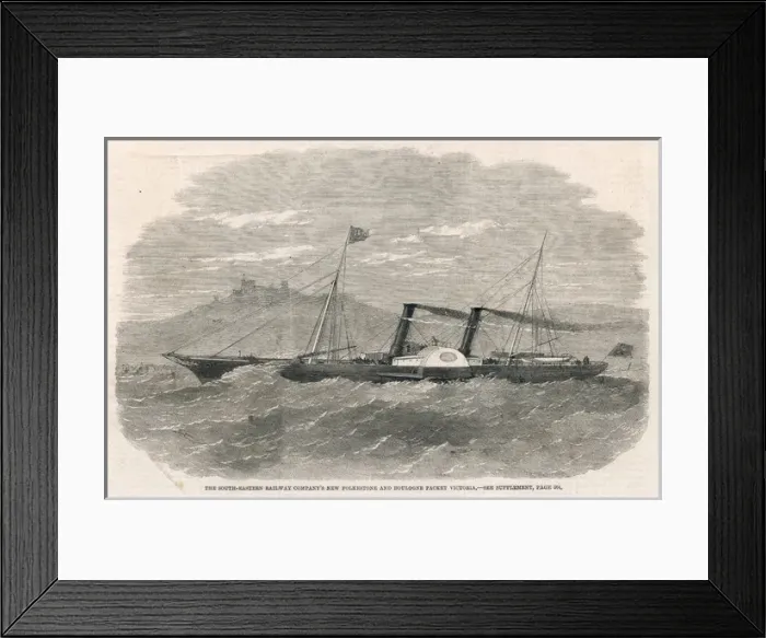 Framed Print : Victoria Channel Steamer Framed Print : Victoria Channel Steamer