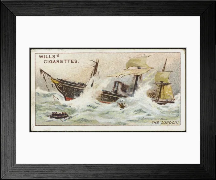 Framed Print : London Sinks 1866 Framed Print : London Sinks 1866