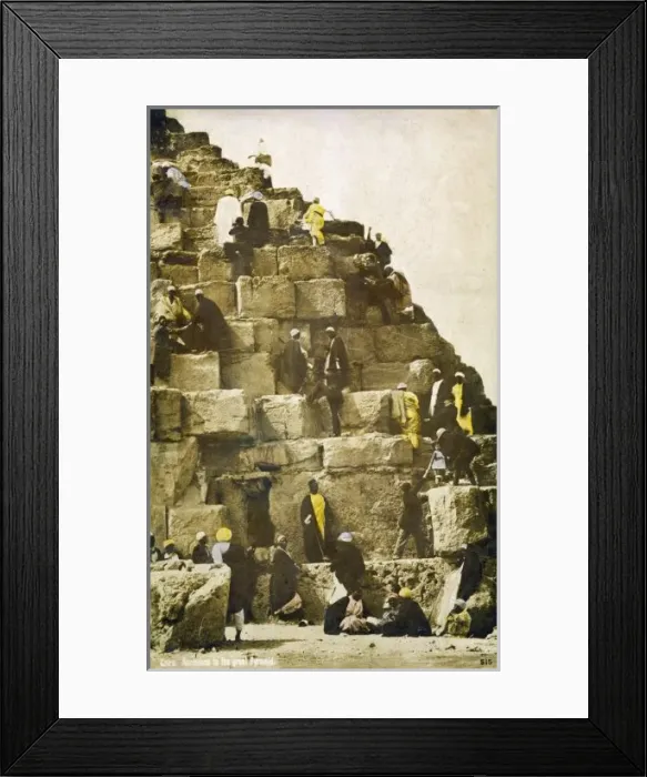 Framed Print : Climbing the Pyramids Framed Print : Climbing the Pyramids