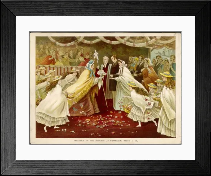 Framed Print : Alexandra Arrives 1863 Framed Print : Alexandra Arrives 1863