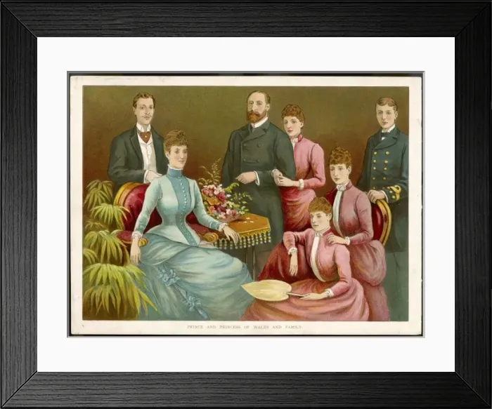 Framed Print : Edward and his Family Framed Print : Edward and his Family