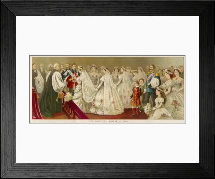 Framed Print : Edward Weds Alexandra Framed Print : Edward Weds Alexandra