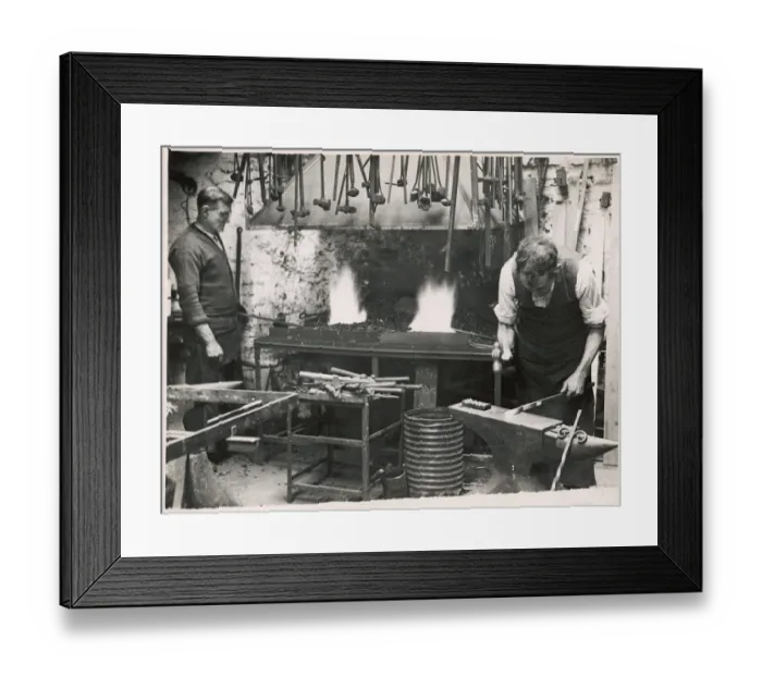 Framed Print : Working with Iron / 1930S Framed Print : Working with Iron / 1930S
