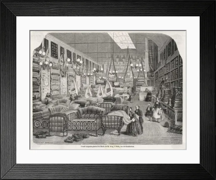 Framed Print : Brags Furniture Store